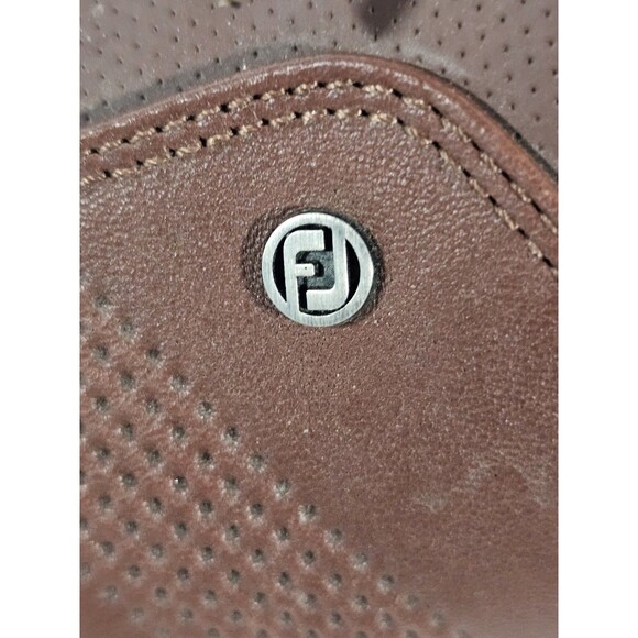 FootJoy Stratos Golf Shoes Mens 11.5 Spikeless Brown White Accent Leather - Picture 5 of 7